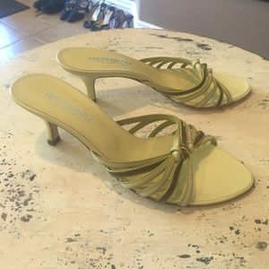 Bruno Magli Open Toe Heeled Casual Slide Sandal